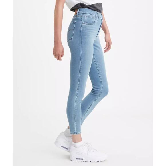 Levi’s 720 High Rise Super Skinny Cropped Jeans in Indie Disco - Picture 4 of 14